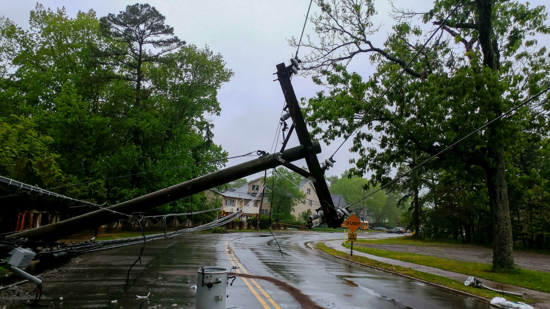 Aftermath of severe weather