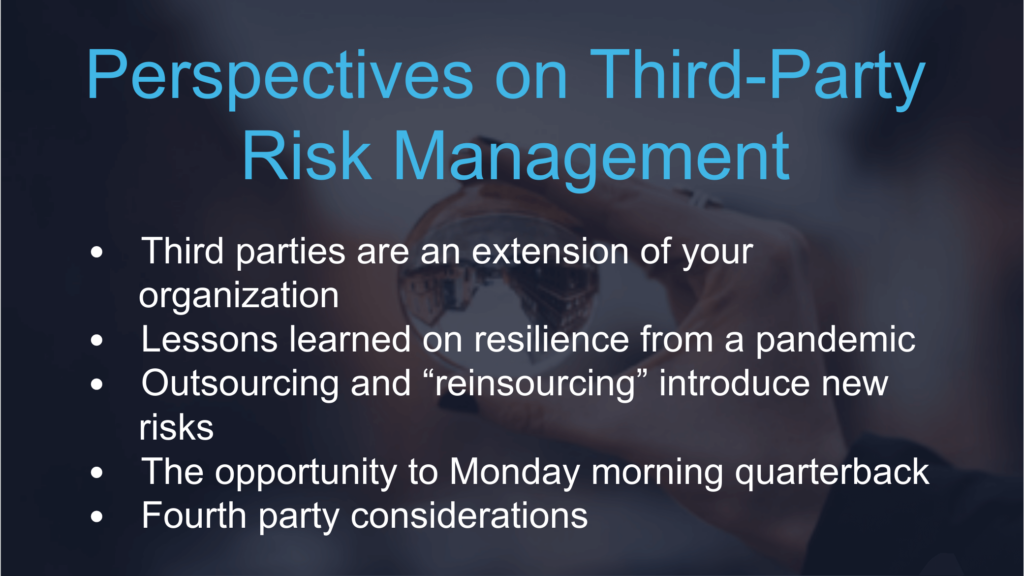Perspectives on Third-Party Risk Management