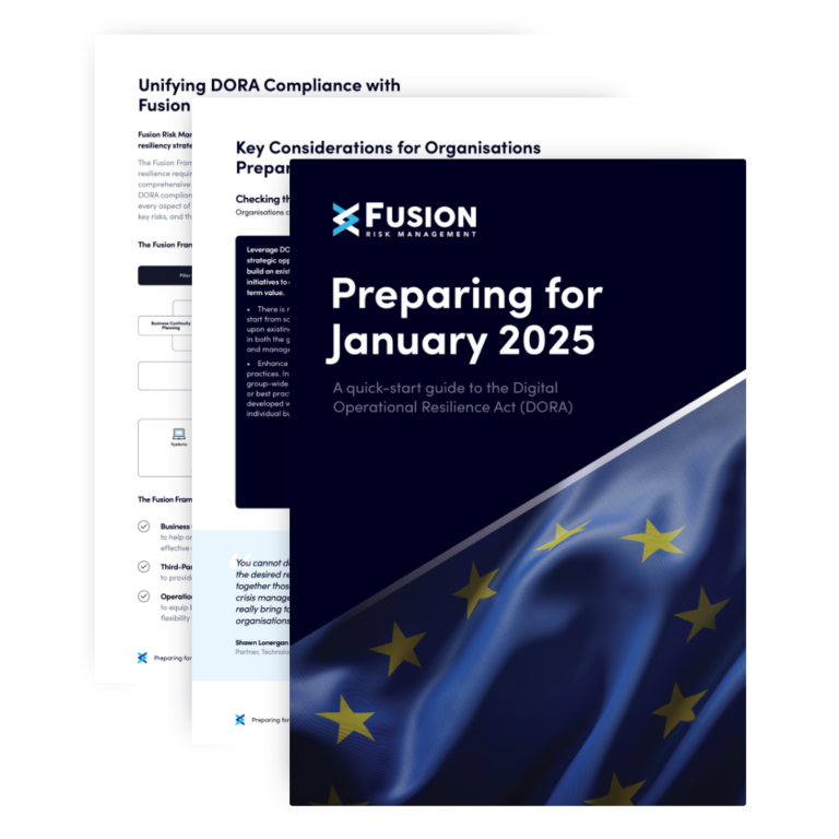 Preparing for January 2025 — A quickstart guide to DORA Fusion Risk