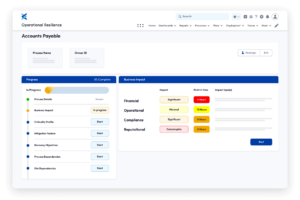 Operational Business Impact UI Illustration