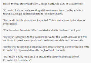 The Outrage or Lack Thereof - Lessons Learned from the CrowdStrike Outage Image #2